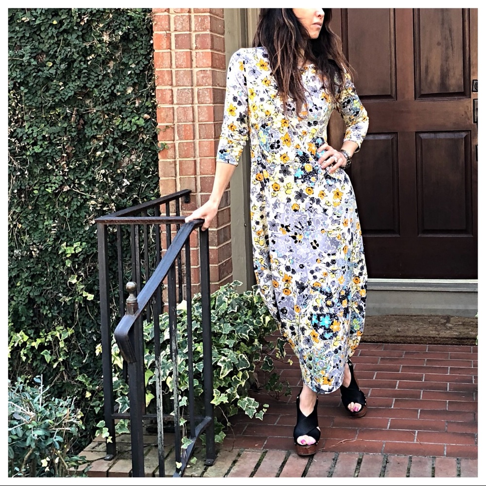 Spring floral loose fit side pockets bubble dress - Picture 6 of 8